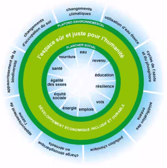 Schéma explicatif de l’économie du donut